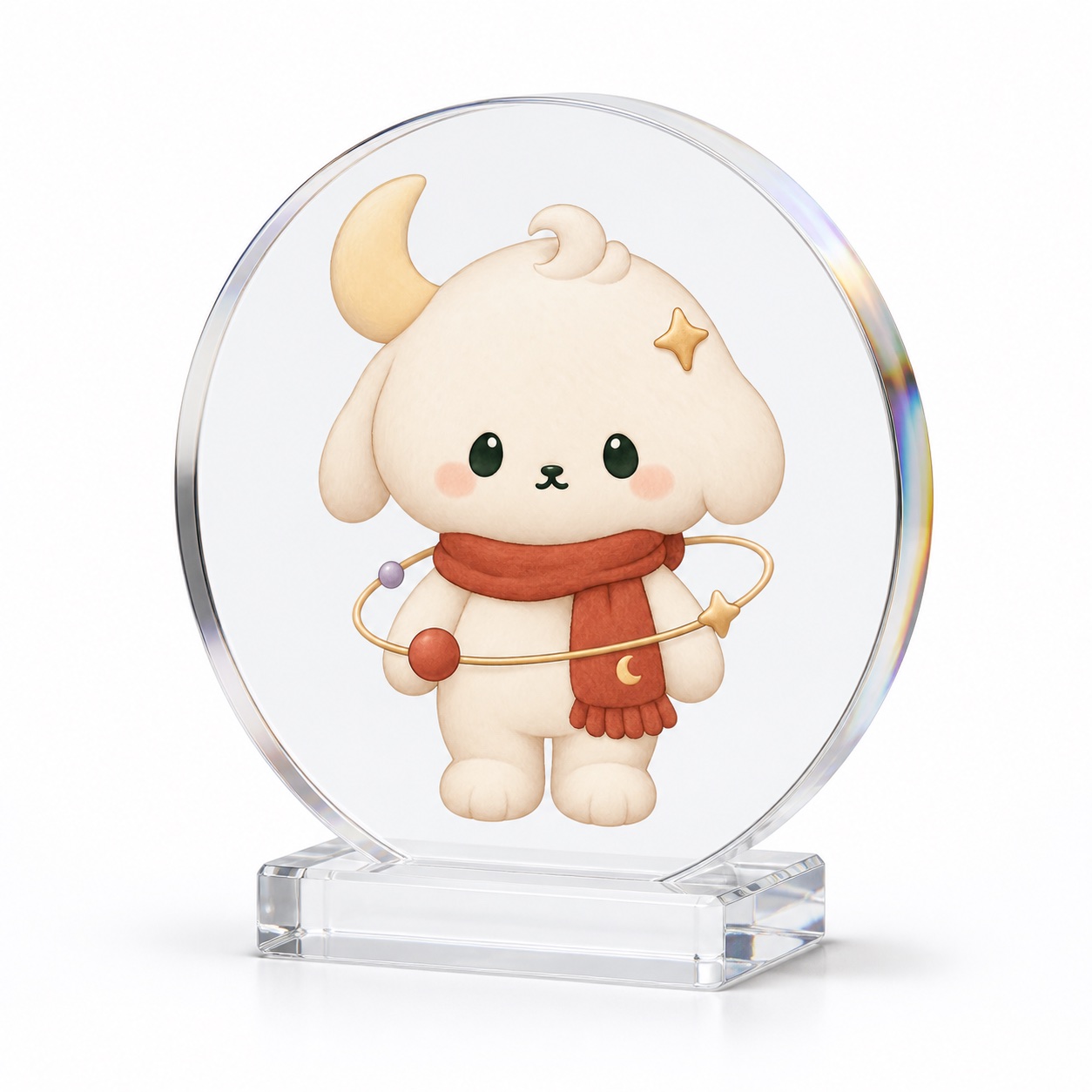 Round acrylic display plates WONDERFORM sample