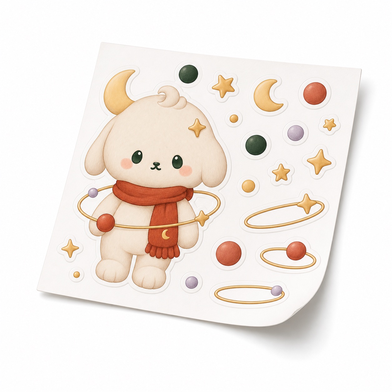 Kiss-cut sticker sheets WONDERFORM sample